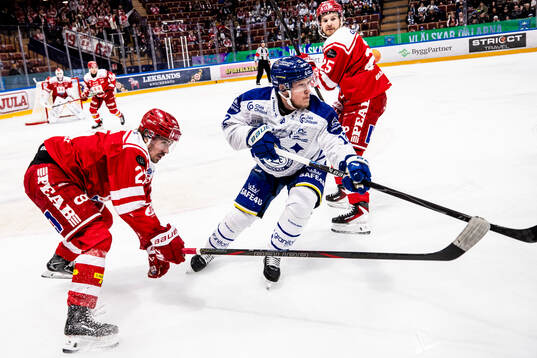 Leksands Kalle Östman och Timrås Ludvig Levinsson