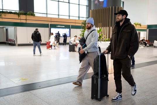 William Nylander and Oliver Ekman-Larsson of Sweden arrives
