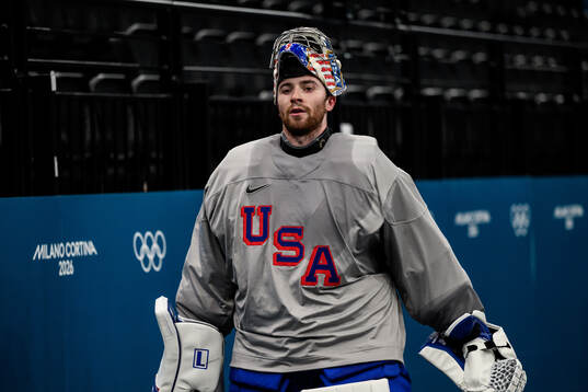 Jeremy Swayman of USA