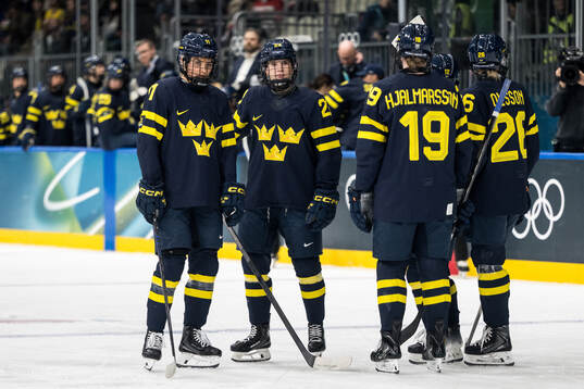 Josefin Bouveng and Ebba Hedqvist of Sweden in the women's