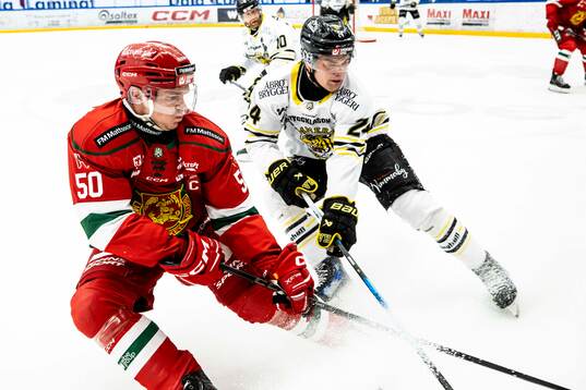 Moras Tobias Ekberg och Vimmerbys Oscar Davidsson