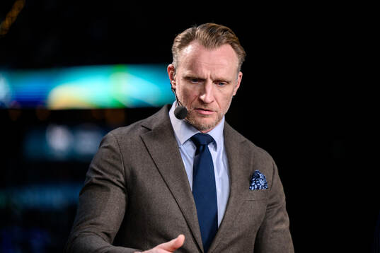 Staffan Kronwall of Swedish broadcaster TV4 in the men's