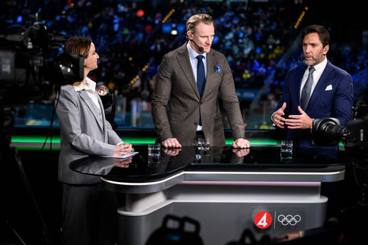 Lena Sundqvist, Staffan Kronwall and Henrik Lundqvist of