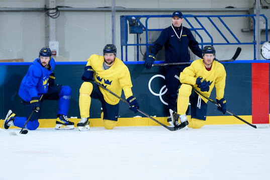 Erik Karlsson, Victor Hedman and Gabriel Landeskog of