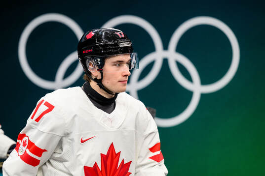 Macklin Celebrini of Canada