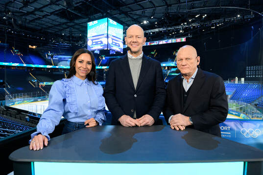 Camilla Nordlund, Mats Sundin and Håkan Södergren in the