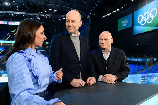 Camilla Nordlund, Mats Sundin and Håkan Södergren in the