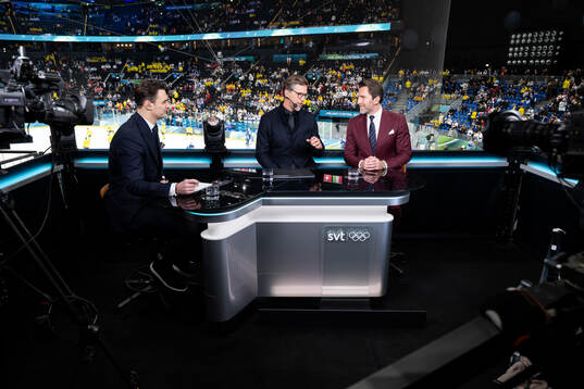 Dusan Umicevic, Jonas Andersson and Henrik Lundqvist in