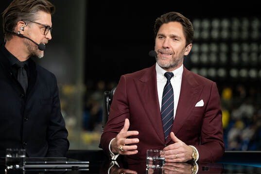 Henrik Lundqvist in SVT’s studio