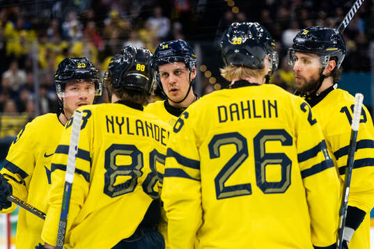 Lucas Raymond, William Nylander, Joel Eriksson Ek, Rasmus