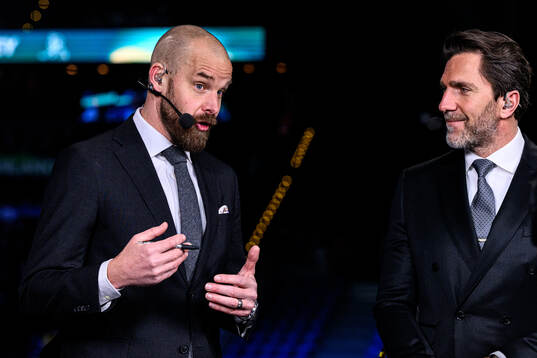 Sanny Lindström and Henrik Lundqvist of Swedish