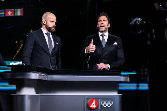 Sanny Lindström and Henrik Lundqvist of Swedish