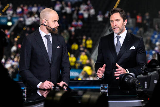 Sanny Lindström and Henrik Lundqvist of Swedish