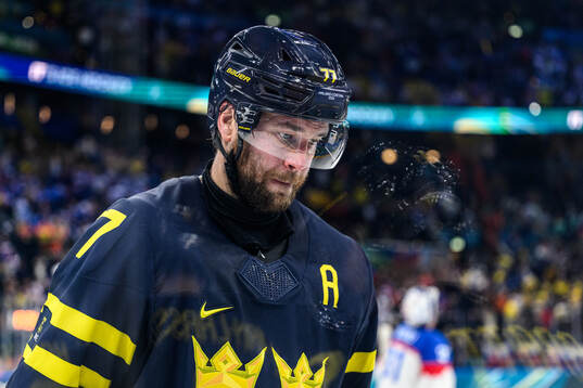 Victor Hedman of Sweden in the men's ice hockey game