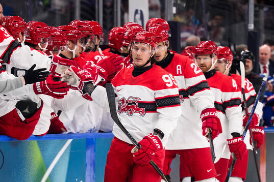 Nick Olesen of Denmark celebrates
