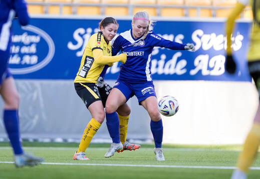 Elfsborgs Jennifer Brinck och Jitexs Felicia Jastré