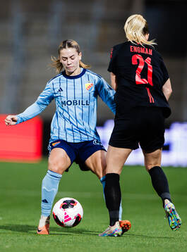 Djurgårdens Johanna Renmark och Brommapojkarnas Adelina