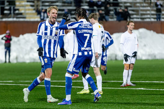 Göteborgs Max Fenger och Sebastian Clemmensen jublar