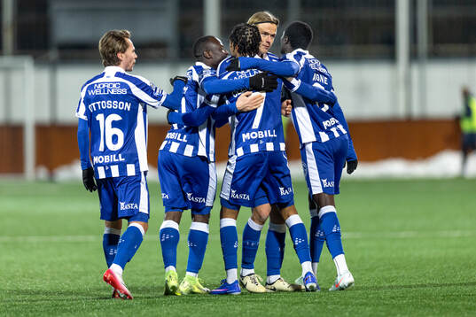 Göteborgs August Erlingmark och Sebastian Clemmensen jublar