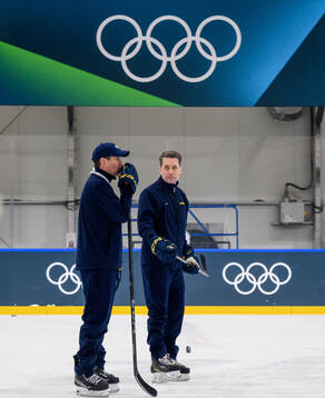 Assistant coach Stefan Klockare and head coach Sam Hallam