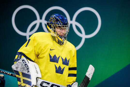 Goaltender Ebba Svensson Träff of Sweden