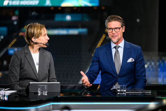 Maria Rooth and Jonas Andersson of Swedish broadcaster SVT