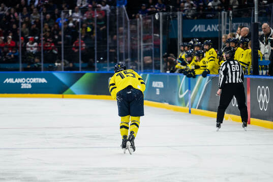 Lisa Johansson of Sweden in pain
