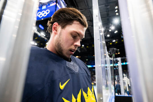 Goaltender Jesper Wallstedt of Sweden