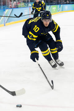Alexander Wennberg of Sweden in the men's ice hockey