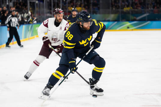 William Nylander of Sweden in the men's ice hockey