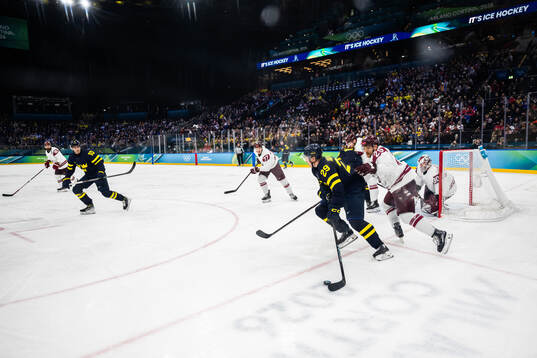 Pontus Holmberg of Sweden and Ralfs Freibergs of Latvia in