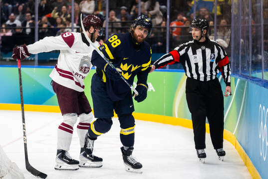 William Nylander of Sweden celebrates