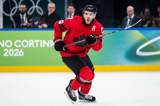 Connor McDavid of Canada in the men's ice hockey