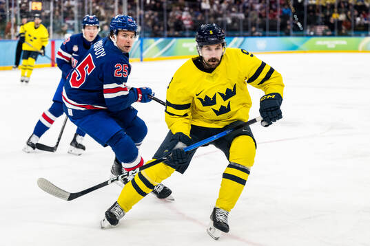 Filip Forsberg of Sweden in the men's ice hockey