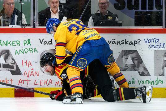 Brynäs Luke Witkowski och Djurgårdens Victor Eklund