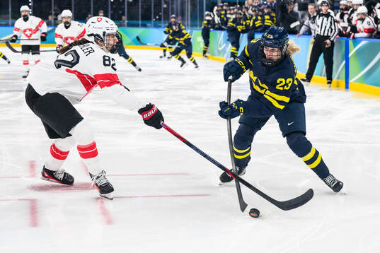 Alessia Baechler of Switzerland and Thea Johansson of