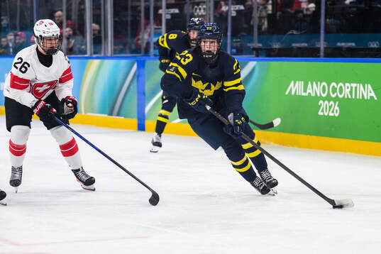 Naemi Herzig of Switzerland and Thea Johansson of Sweden