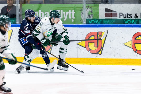 Linköpings Markus Ljungh och Färjestads Jack Berglund