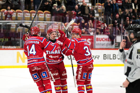 Timrås Emil Pettersson, Jonathan Dahlén och Alfons Freij