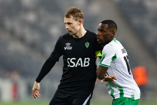 Brages Alexander Zetterström och Hammarbys Okeke Obilor