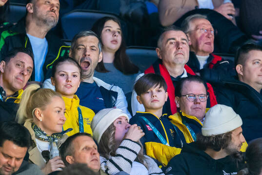 Princess Estelle, prince Oscar and prince Daniel of Sweden