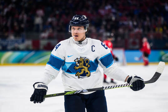 Mikael Granlund of Finland in the men's ice hockey