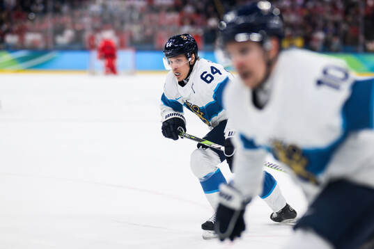 Mikael Granlund of Finland in the men's ice hockey