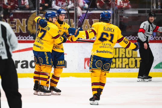 Djurgårdens Victor Eklund, Jesper Pettersson och Viggo