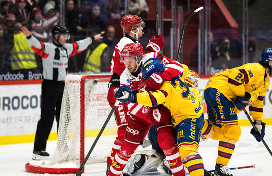 Timrås Marcus Westfält och Djurgårdens Jesper Pettersson