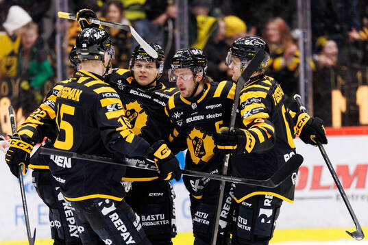 Skellefteås Jonathan Pudas jublar