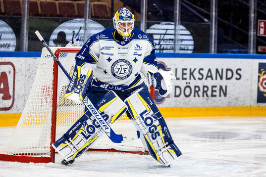 Leksands målvakt Marcus Gidlöf