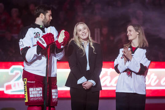 Hyllning för Modos Olivia Carlsson som firades med en