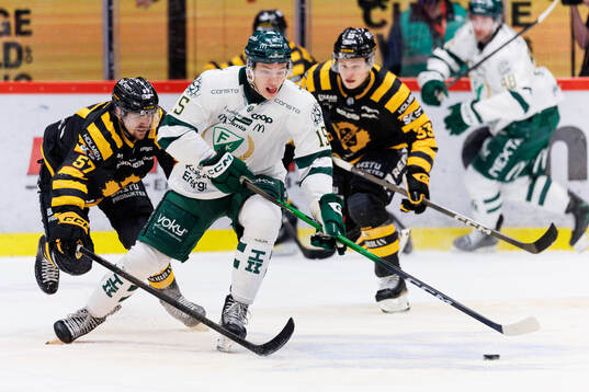 Skellefteås Emil Djuse och Färjestads Jack Berglund