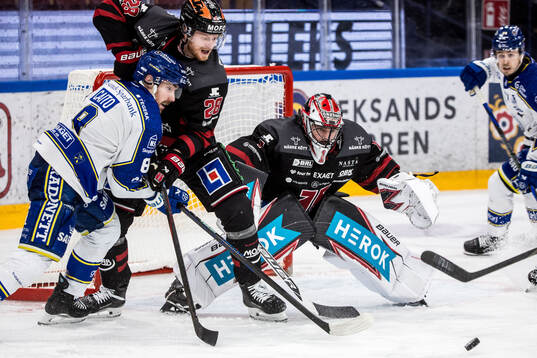 Leksands Matt Caito och Örebros Linus Arnesson och
